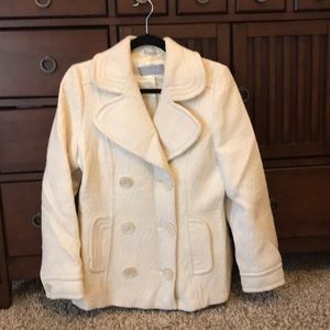 MaxMara cream pea coat